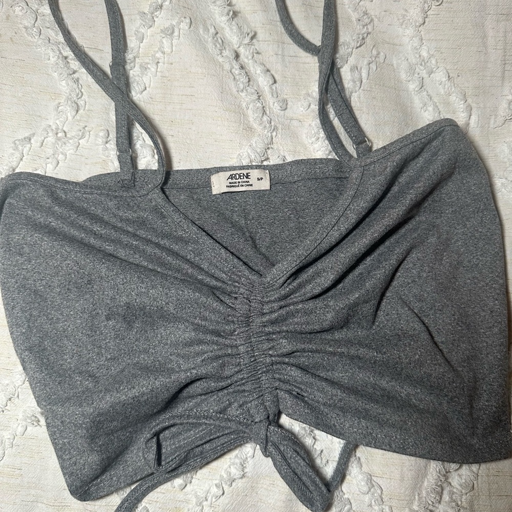 Ardene Gray Ruched Women's Top